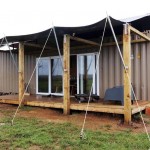 tin tent glamping with amazing spaces